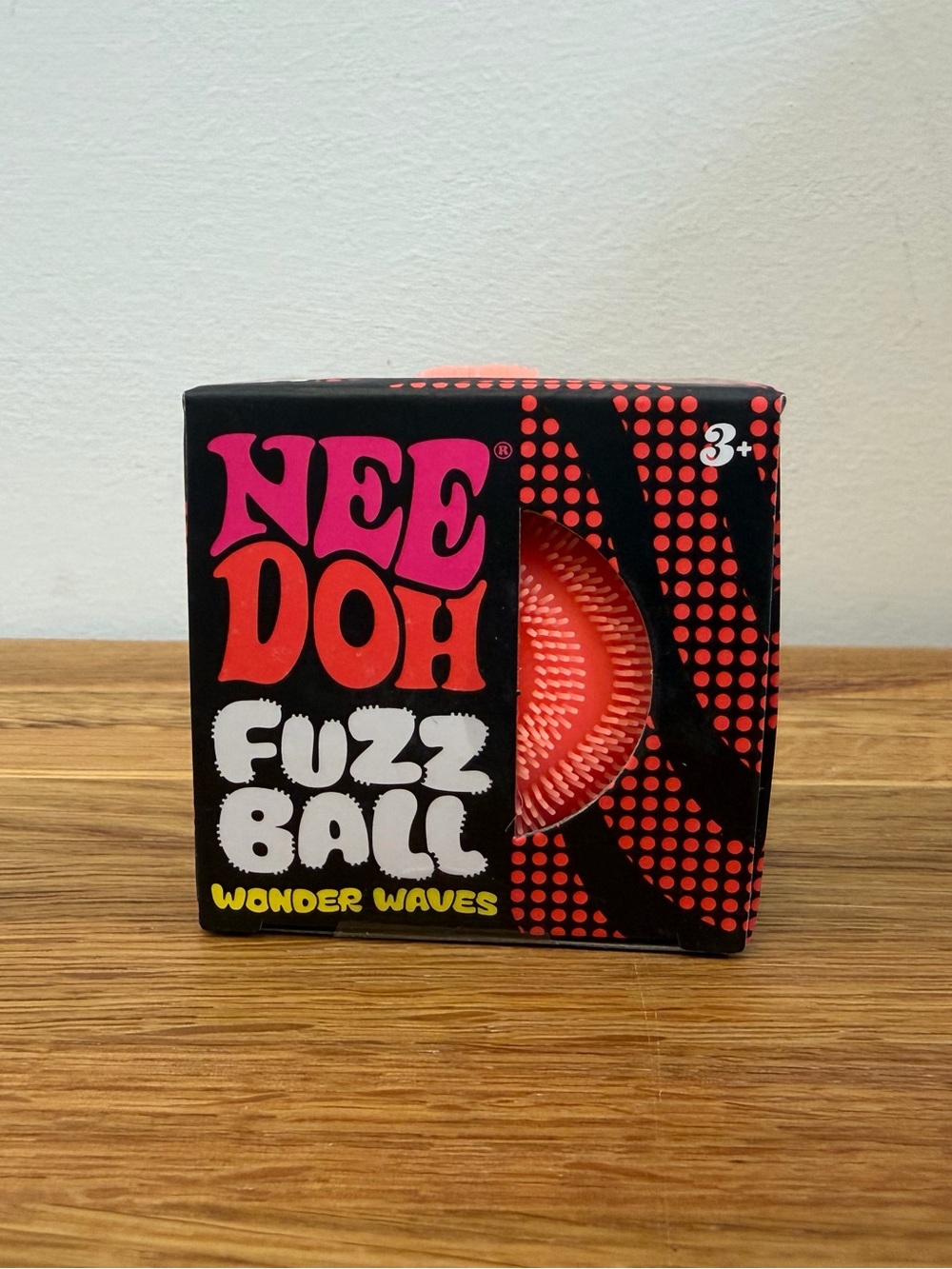 NeeDoh Fuzz Ball Wonder Waves - Orange Squishy Sensory Fidget